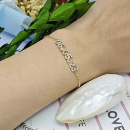Customized Crystal Anniversary Bracelet
