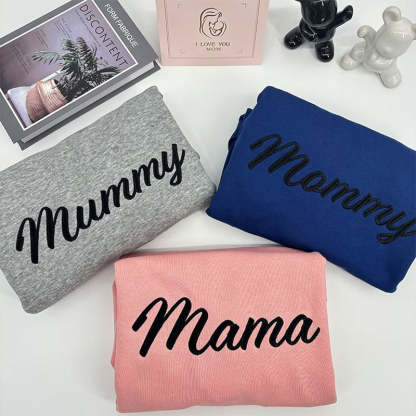 Personalized Mama Embroidered Sweatshirt