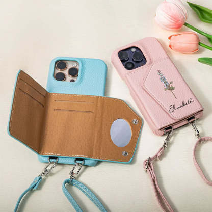 Customized birthday flower phone case