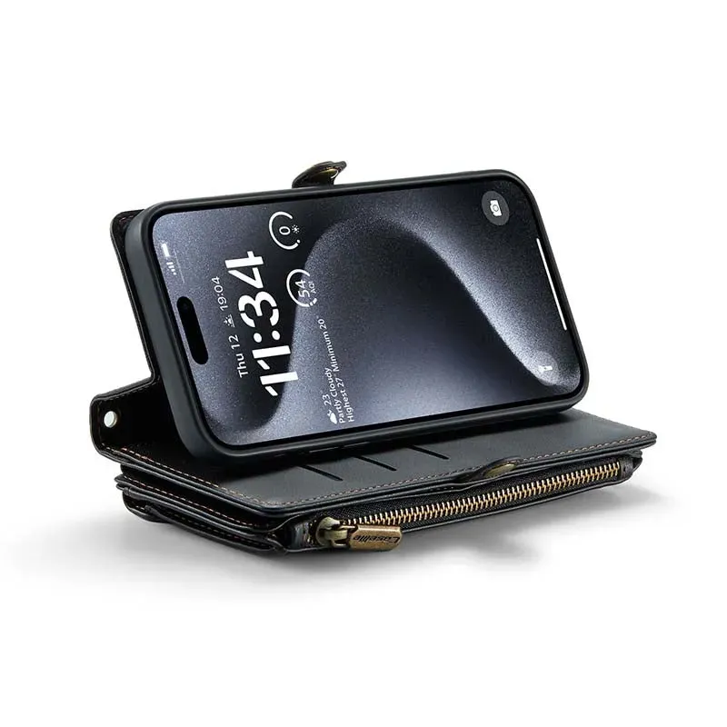 Personalised Monogram Card Holder Zipper Wallet Crossbody Phone Case