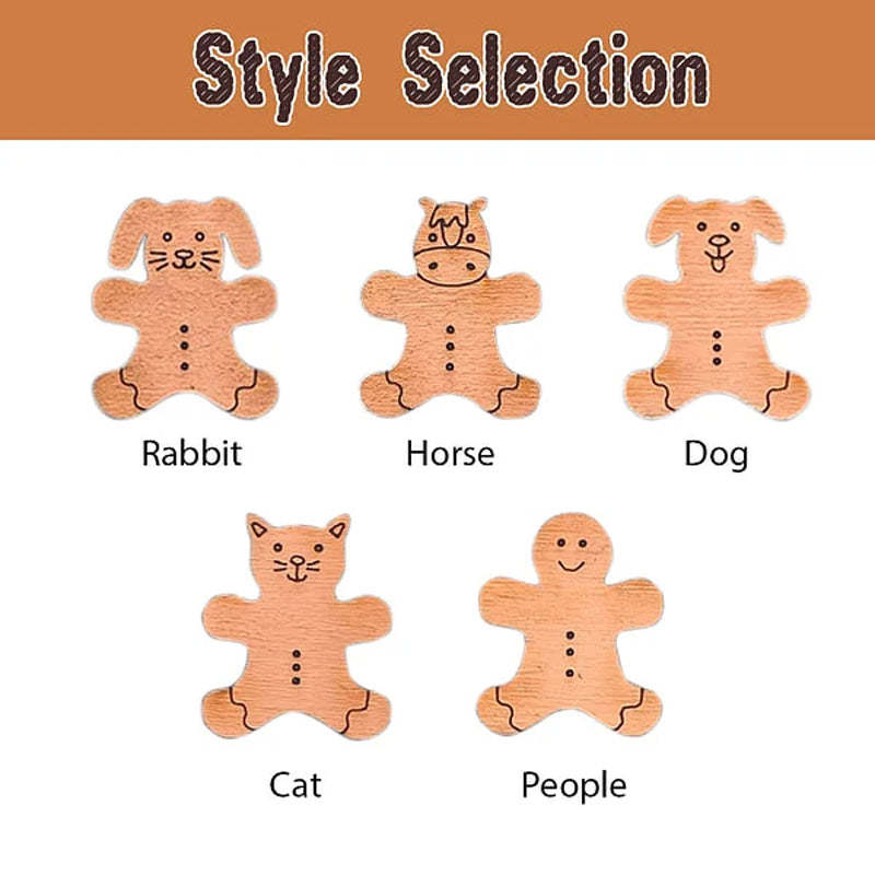 Personalized Gingerbread Man Family Ornament