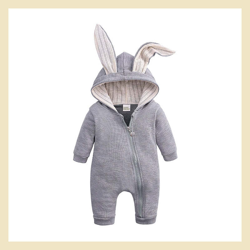 Personalized Multicolor Embroidered Name Bunny Ears Bodysuit