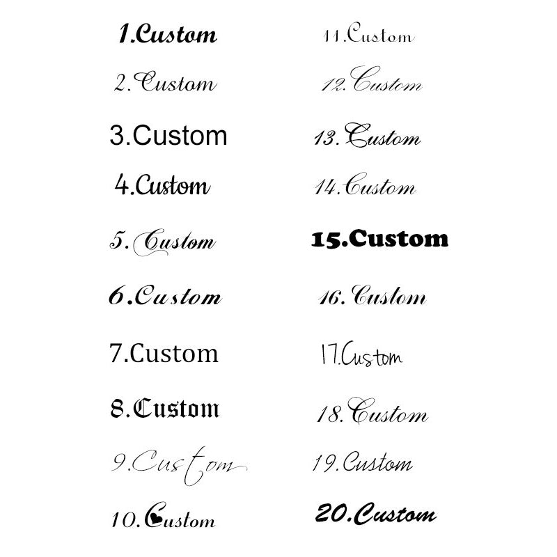 Stainless Steel Multi-Name Necklace