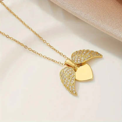 Custom My Angel Necklace with Engraving