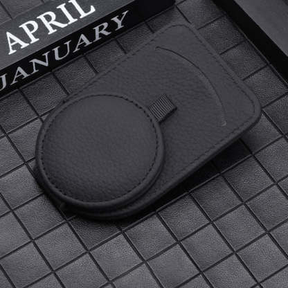 Personalized Leather Multifunctional Car Sunglasses Holder