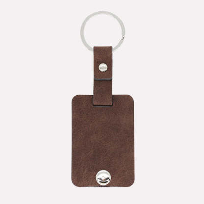 Personalized Photo Keychain - Man Accessory Leather Keychain