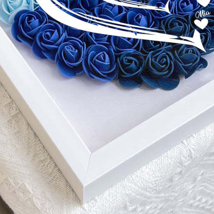 Grandma Hearts Mum Hearts - Personalized Flower Shadow Box