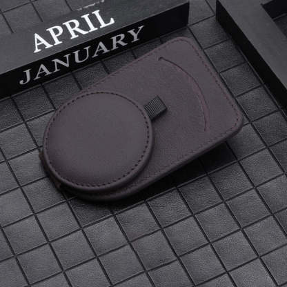 Personalized Leather Multifunctional Car Sunglasses Holder