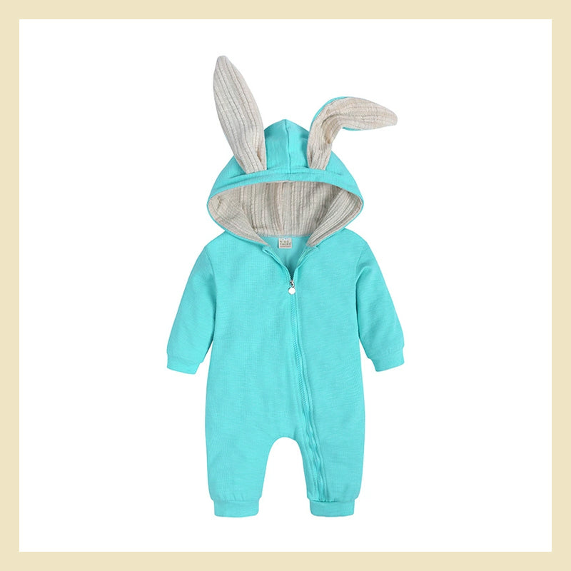 Personalized Multicolor Embroidered Name Bunny Ears Bodysuit