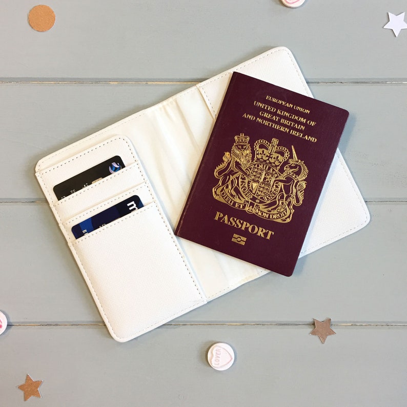 Personalised Passport Holder and Luggage Tag Travel Set