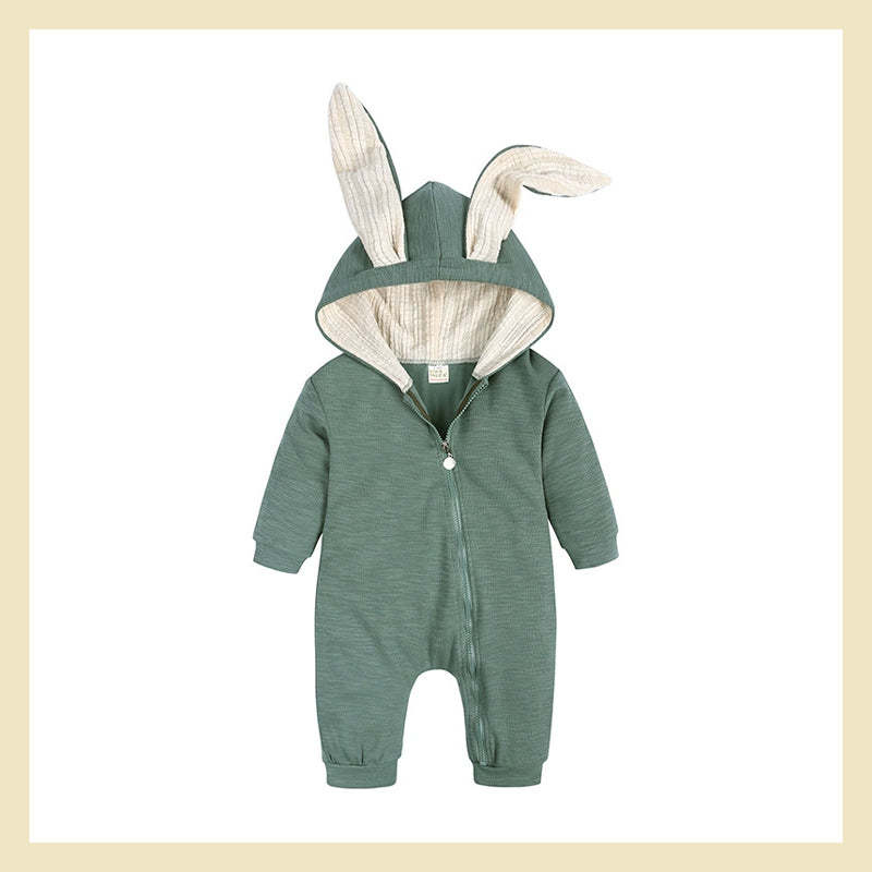 Personalized Multicolor Embroidered Name Bunny Ears Bodysuit