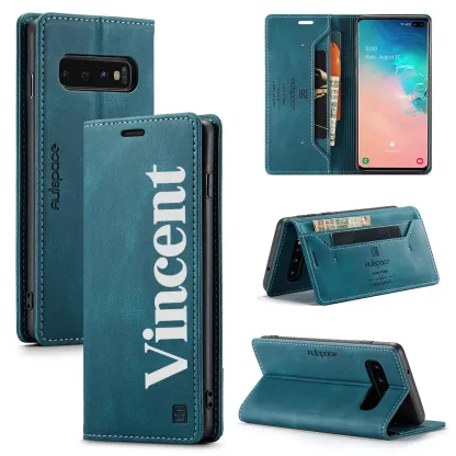 Personalised Monogram Card Holder Magnetic Wallet Phone Case