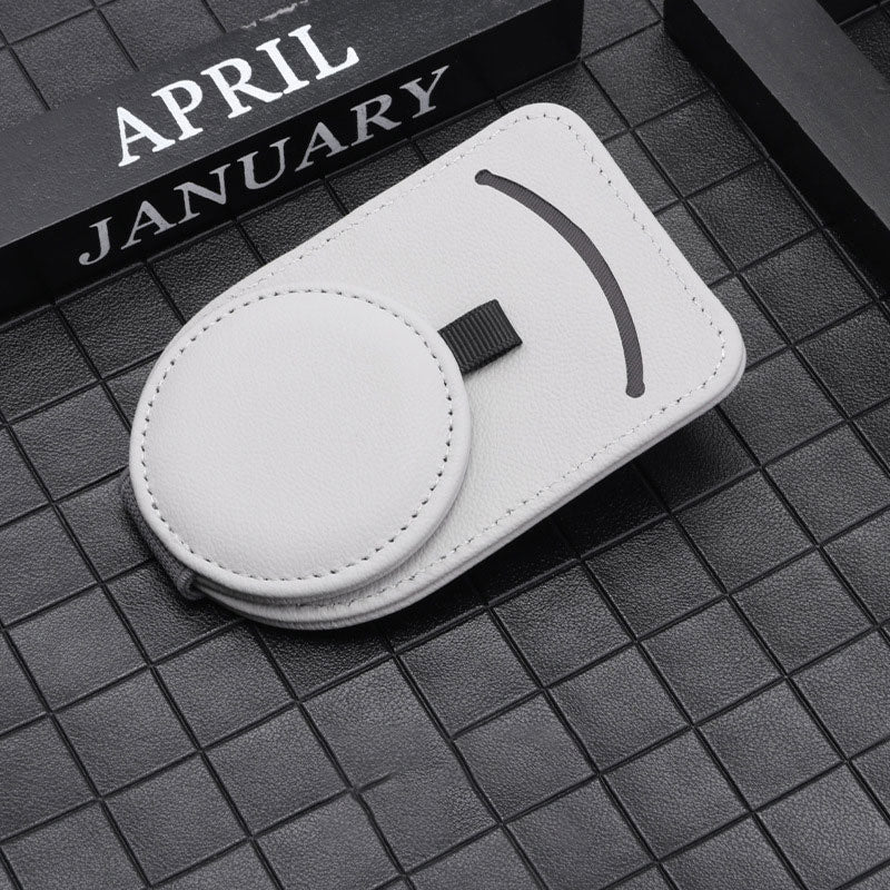 Personalized Leather Multifunctional Car Sunglasses Holder