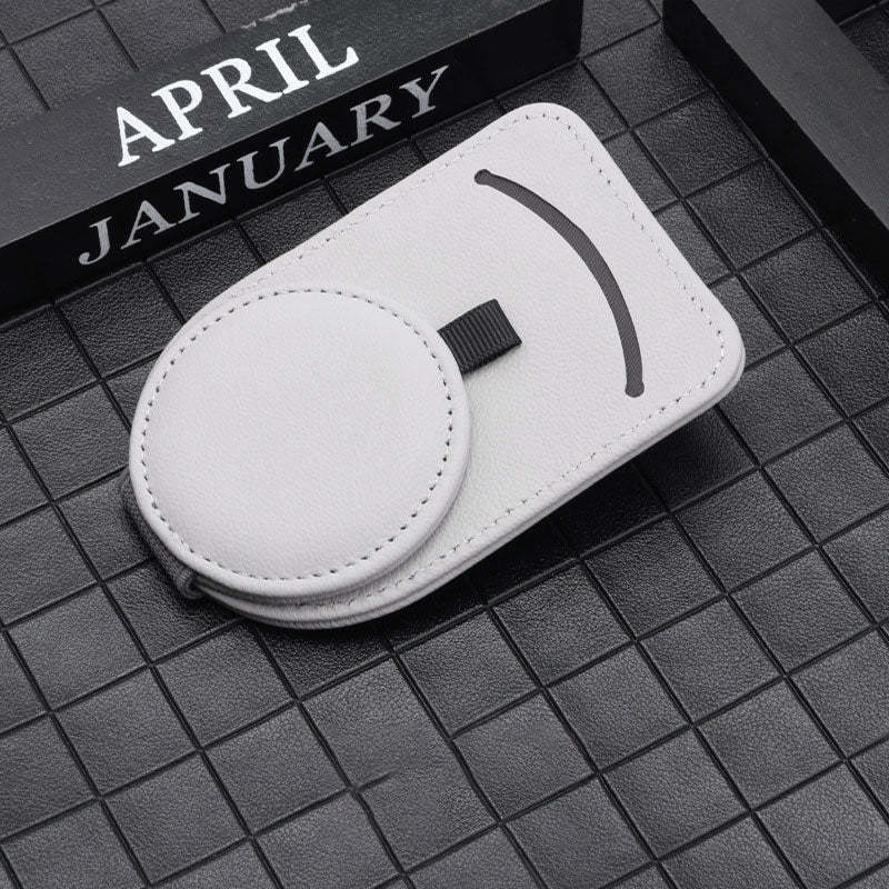 Personalized Leather Multifunctional Car Sunglasses Holder