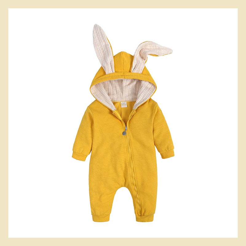Personalized Multicolor Embroidered Name Bunny Ears Bodysuit