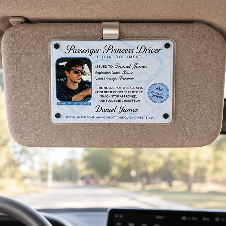 Personalized Passenger Princess Driver Card – Forever Valid VIP Driver Card