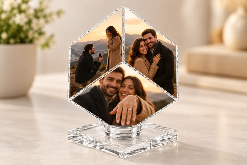 Three personalized photo panels