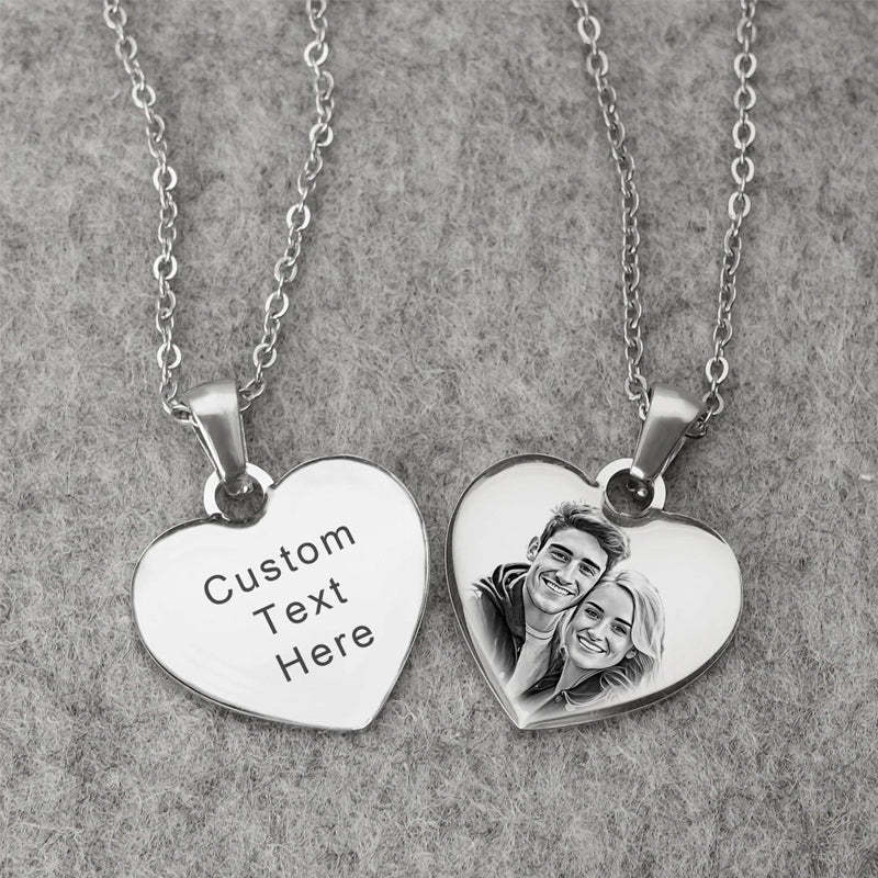 Custom Engraved Photo Pendant