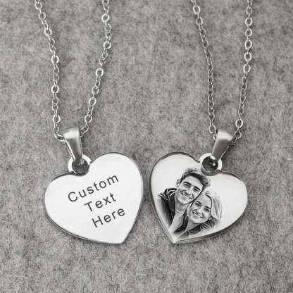 Custom Engraved Photo Pendant