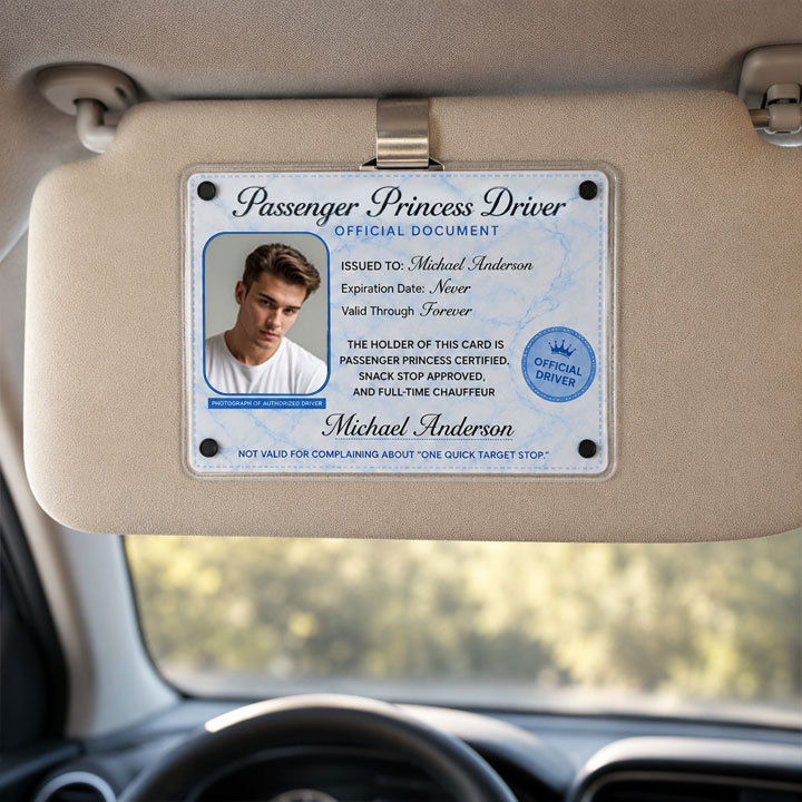 Personalized Passenger Princess Driver Card – Forever Valid VIP Driver Card