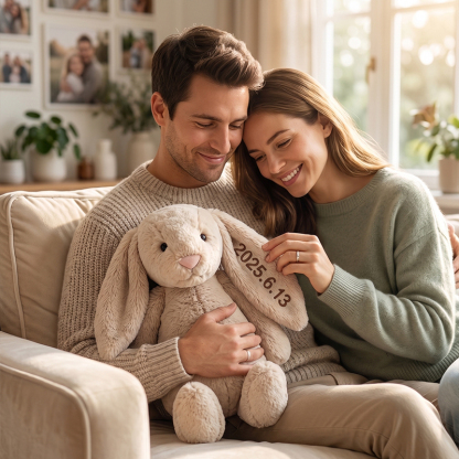 Personalized Bunny Plush– A Comfort Gift for Her
