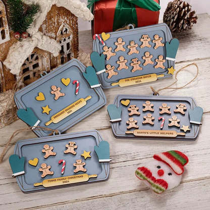Personalized Gingerbread Man Family Ornament