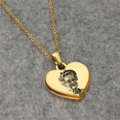 Custom Engraved Photo Pendant