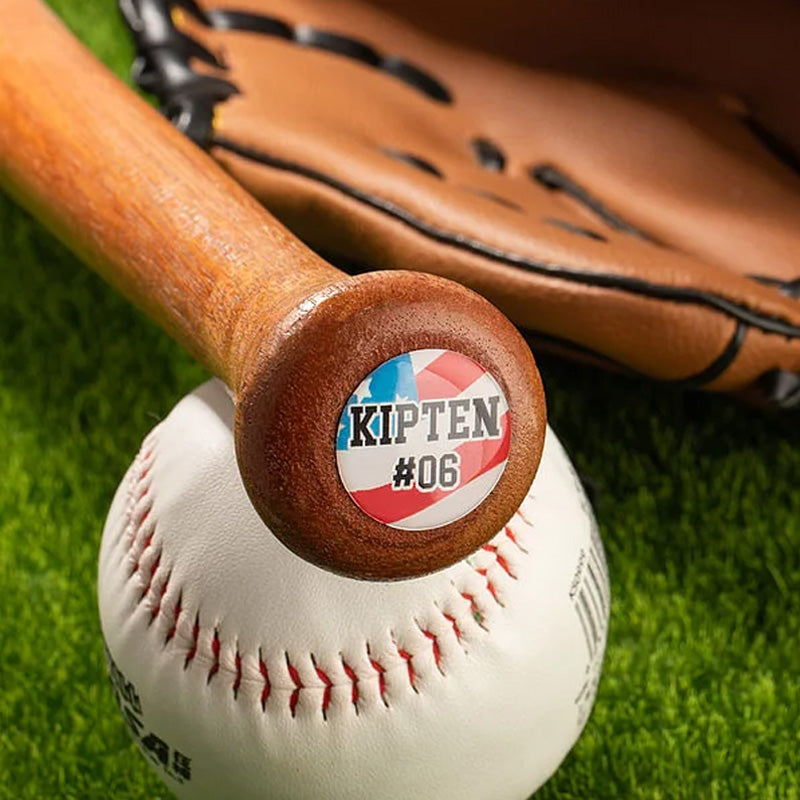 Personalized Set of 5 3D Bat Knob Decal Stickers