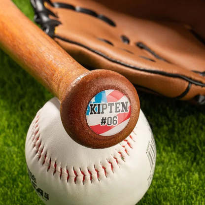 Personalized Set of 5 3D Bat Knob Decal Stickers