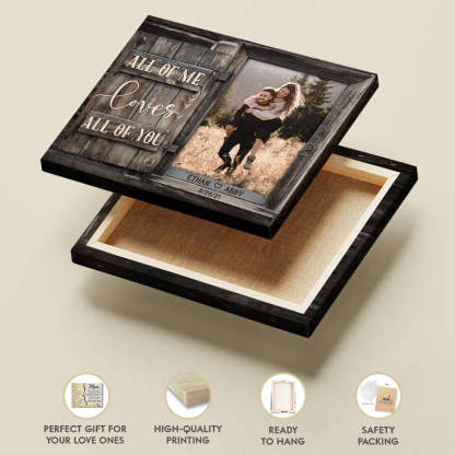 Personalized Gifts for Wedding Anniversary Couples  All Of Me Canvas Wall Art