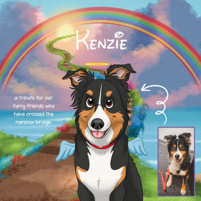 Custom Hand-Drawn Cartoon Pet Portrait