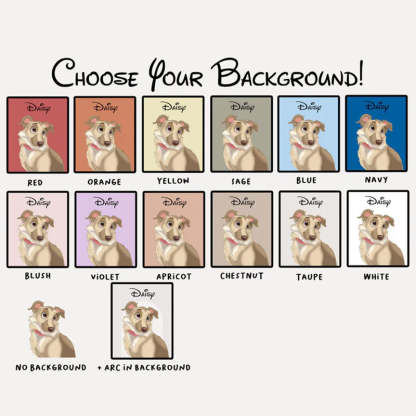 Custom Hand-Drawn Cartoon Pet Portrait