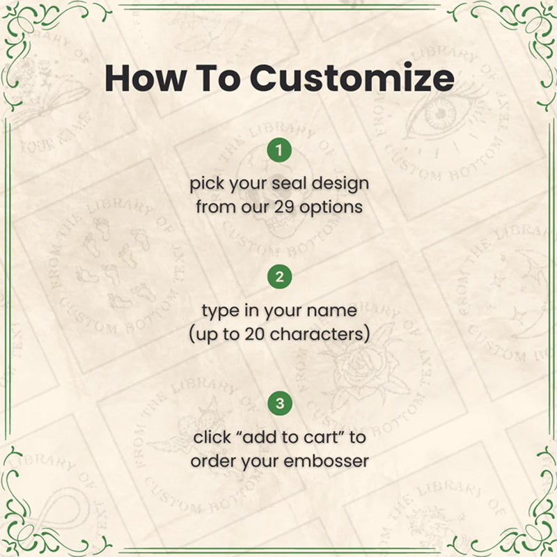 Personalized Book Embosser Clip