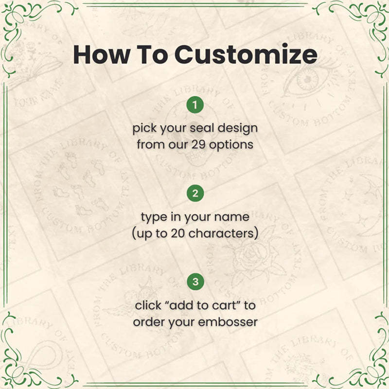 Personalized Book Embosser Clip