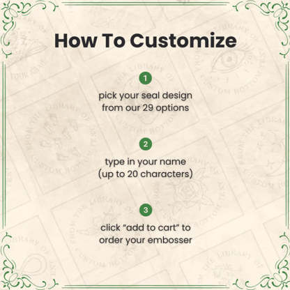 Personalized Book Embosser Clip