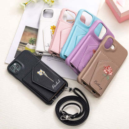 Customized birthday flower phone case