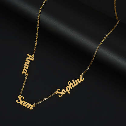 Stainless Steel Multi-Name Necklace