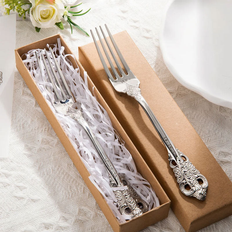 Personalized Wedding Forks - Wedding Anniversary Gift, Engagement Gift