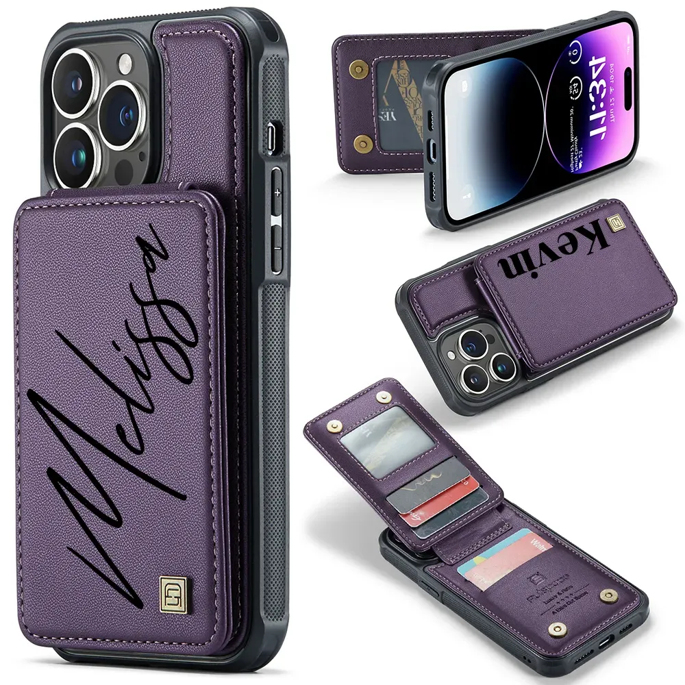 Personalised Monogram Card Holder Wallet Phone Case