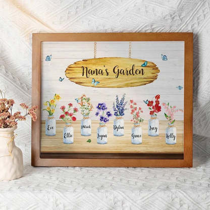 Personalized Family Birth Flower Frame