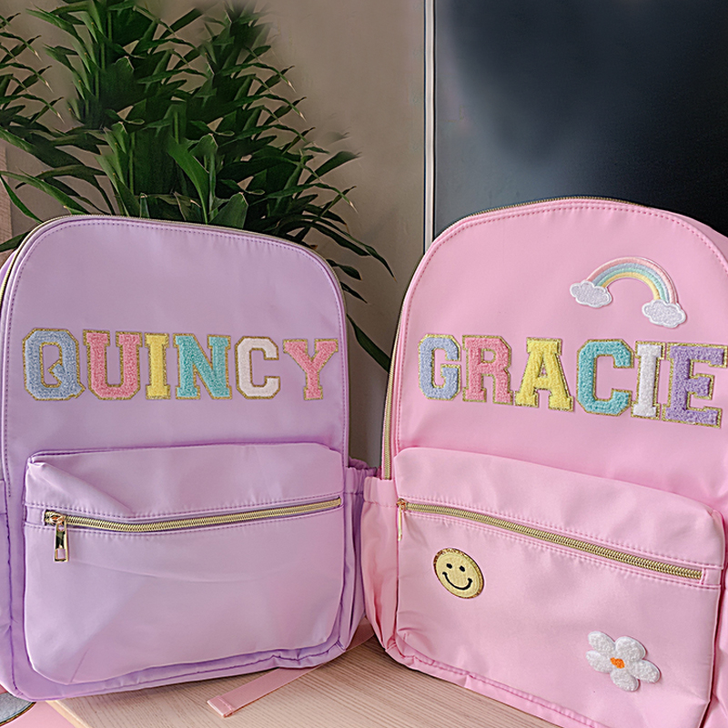 Gift for Kids Personalized Kids Back to School Backpack with Patches