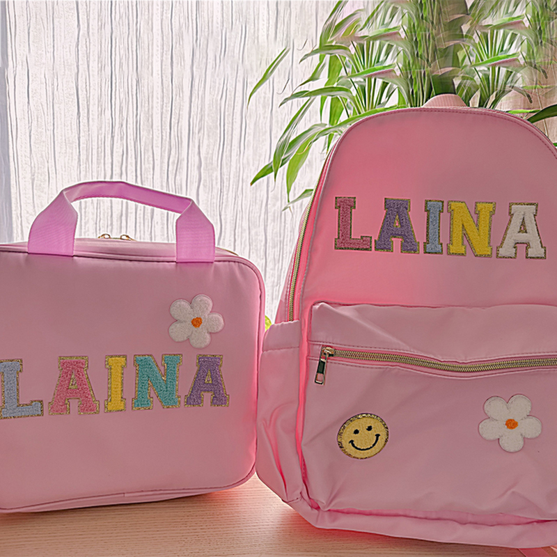 Gift for Kids Personalized Kids Back to School Backpack with Patches