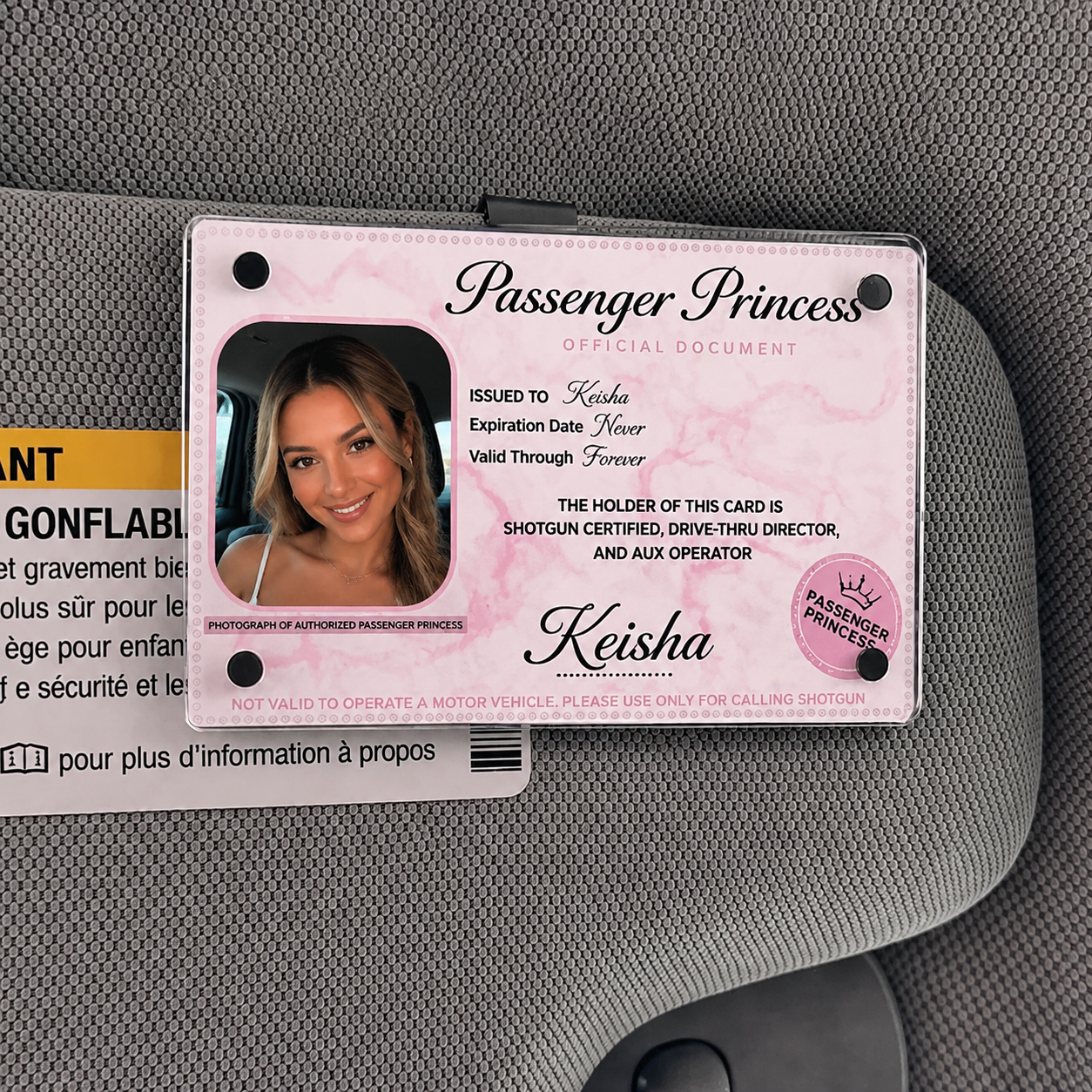 Personalized Passenger Princess Card– Forever Valid VIP Card