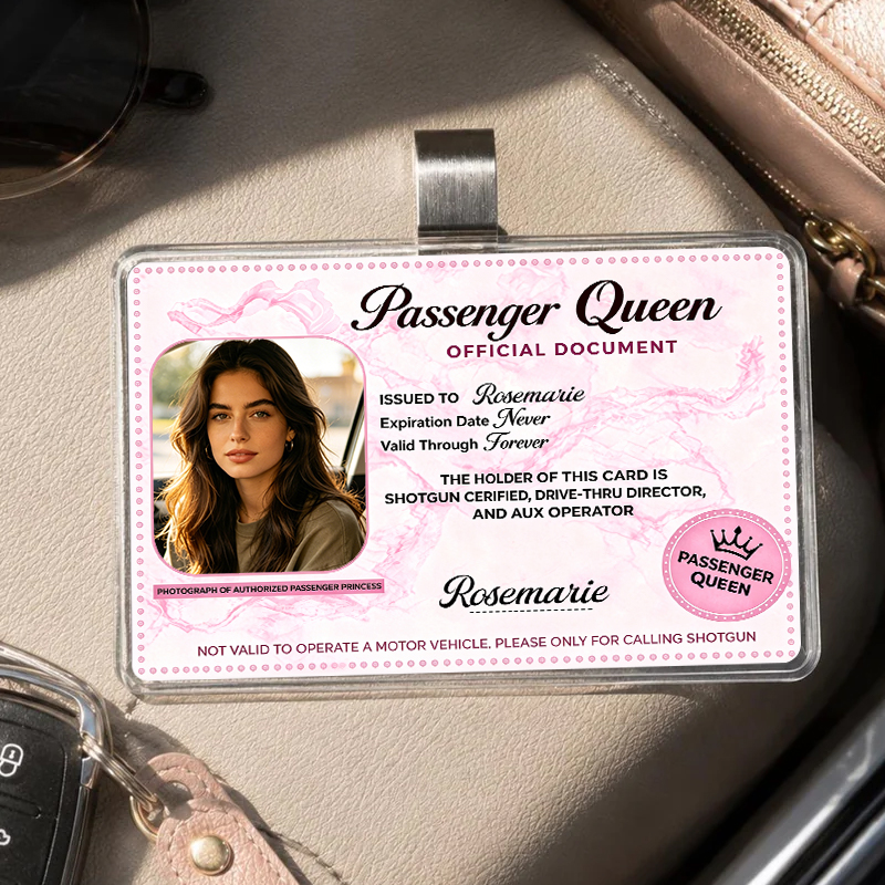 Personalized Passenger Queen Card– Forever Valid VIP Card