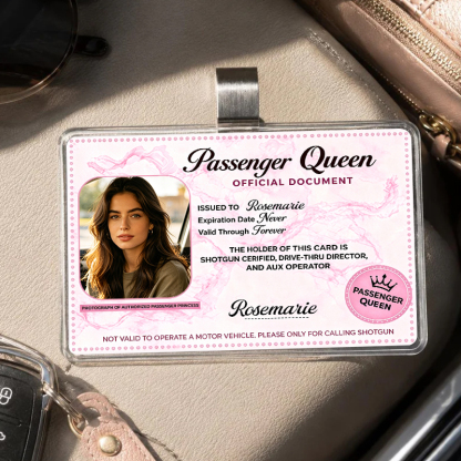 Personalized Passenger Queen Card– Forever Valid VIP Card