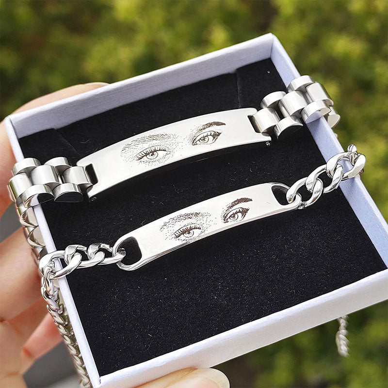 Custom Eyes Engravable Bracelet