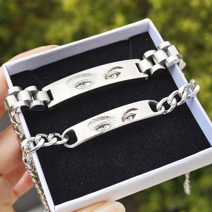 Custom Eyes Engravable Bracelet