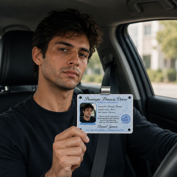 Personalized Passenger Princess Driver Card – Forever Valid VIP Driver Card