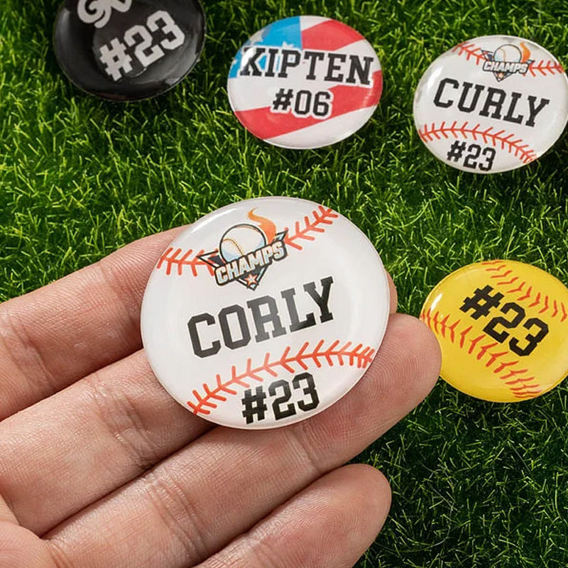 Personalized Set of 5 3D Bat Knob Decal Stickers