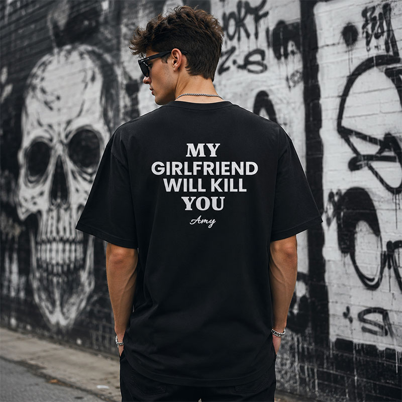 Custom Name Funny Couple Warning T-Shirt